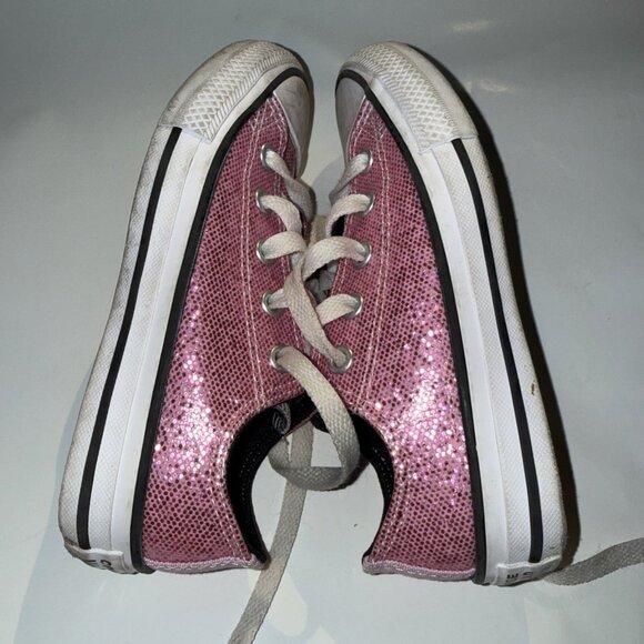 Converse All Star Chuck Taylor East Coaster Girls 12 Shoes 647732F Glitter Pink - Picture 6 of 16